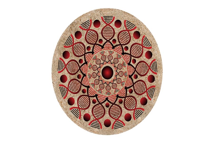 WOOD ROUND MAT 1